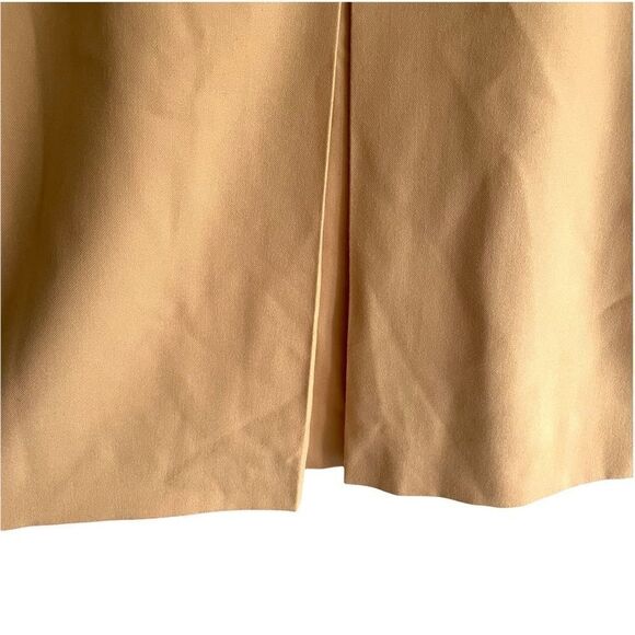 VINTAGE Wool Midi Skirt Camel 30 - Picture 3 of 4
